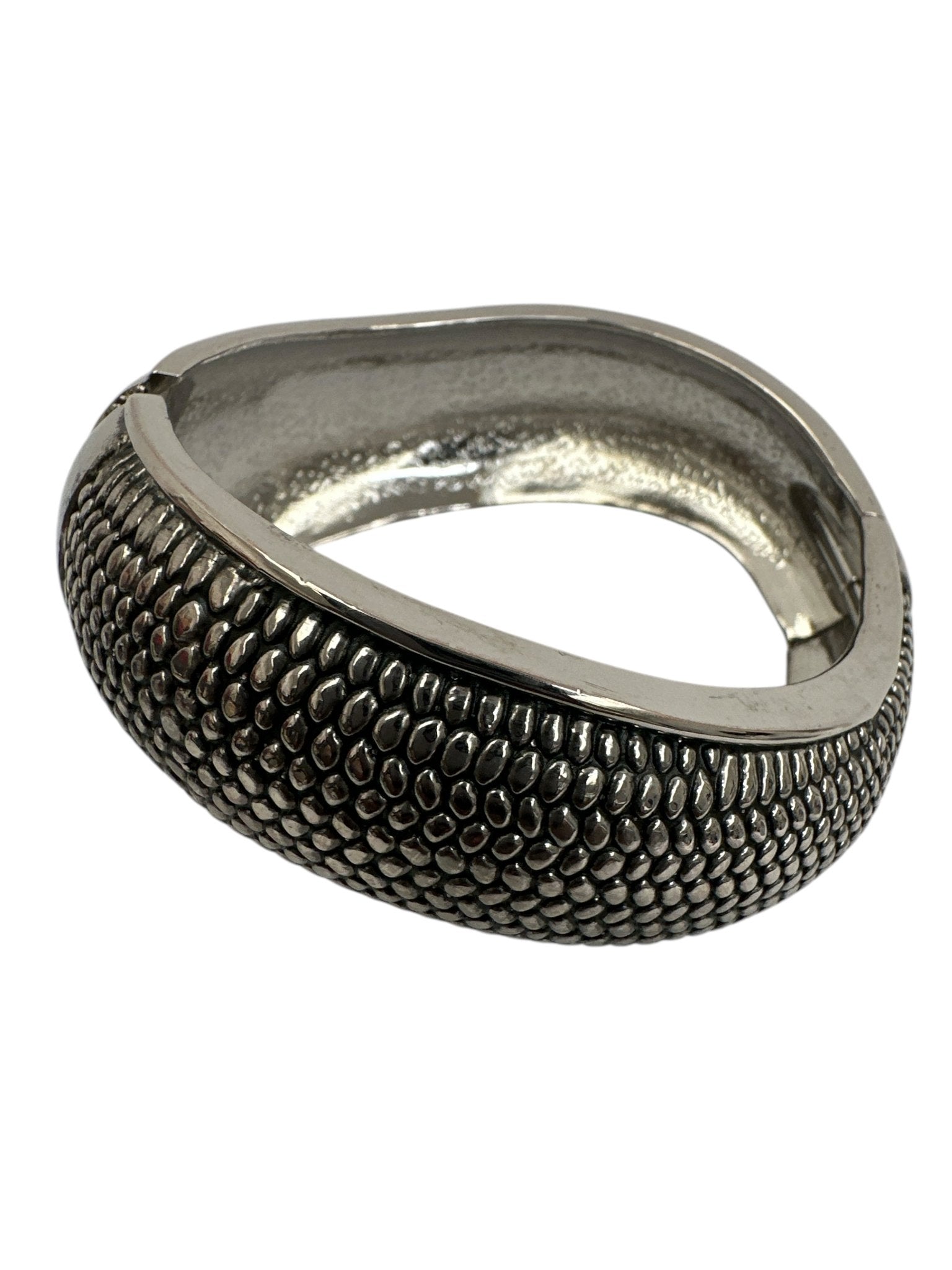 Statement Cuff Bangles – Textured Silver & Gold Bracelets - Fatisha Boutique