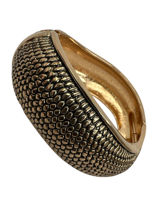 Statement Cuff Bangles – Textured Silver & Gold Bracelets - Fatisha Boutique