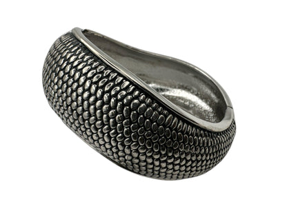 Statement Cuff Bangles – Textured Silver & Gold Bracelets - Fatisha Boutique