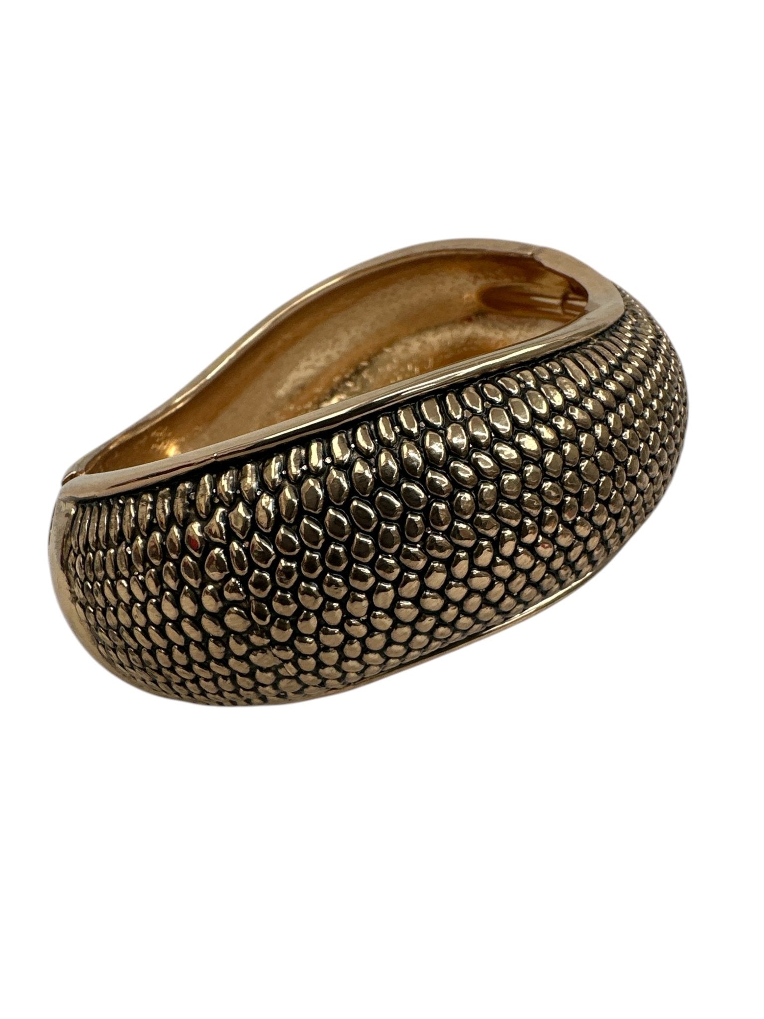 Statement Cuff Bangles – Textured Silver & Gold Bracelets - Fatisha Boutique