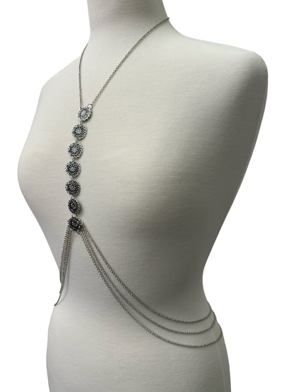 Tassels Boho Middle Metal Disc Statement Chain Body Jewellery - Fatisha Boutique