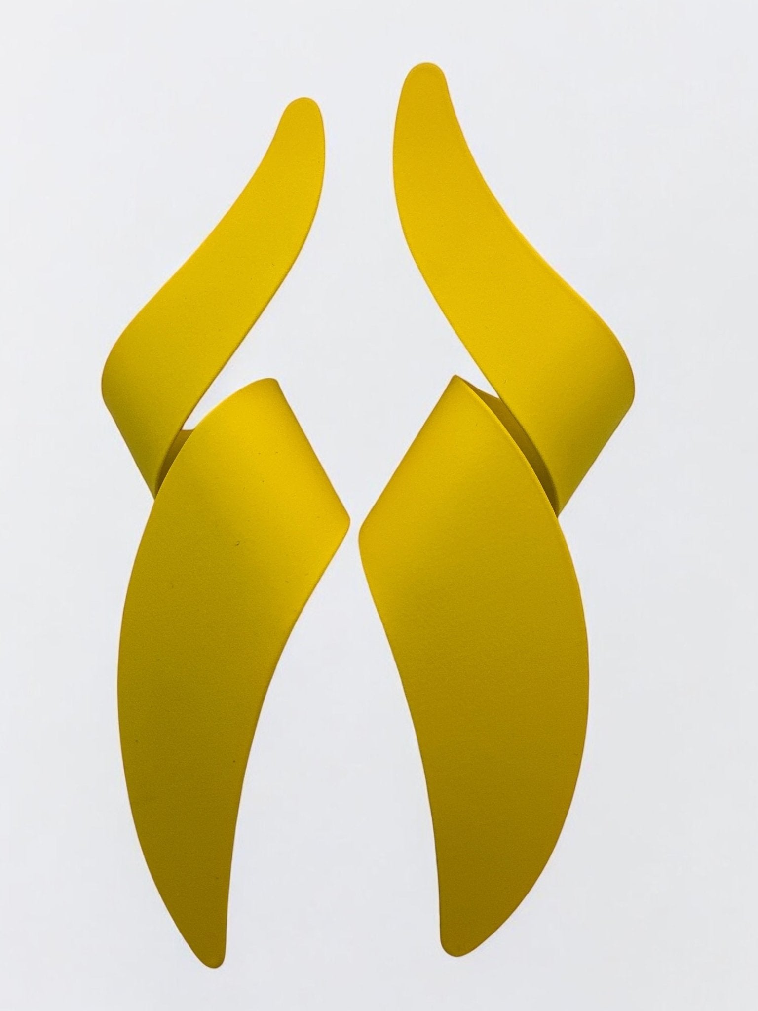 Twisted Spiral Metal Statement Earrings – Bold Colourful Design - Fatisha Boutique