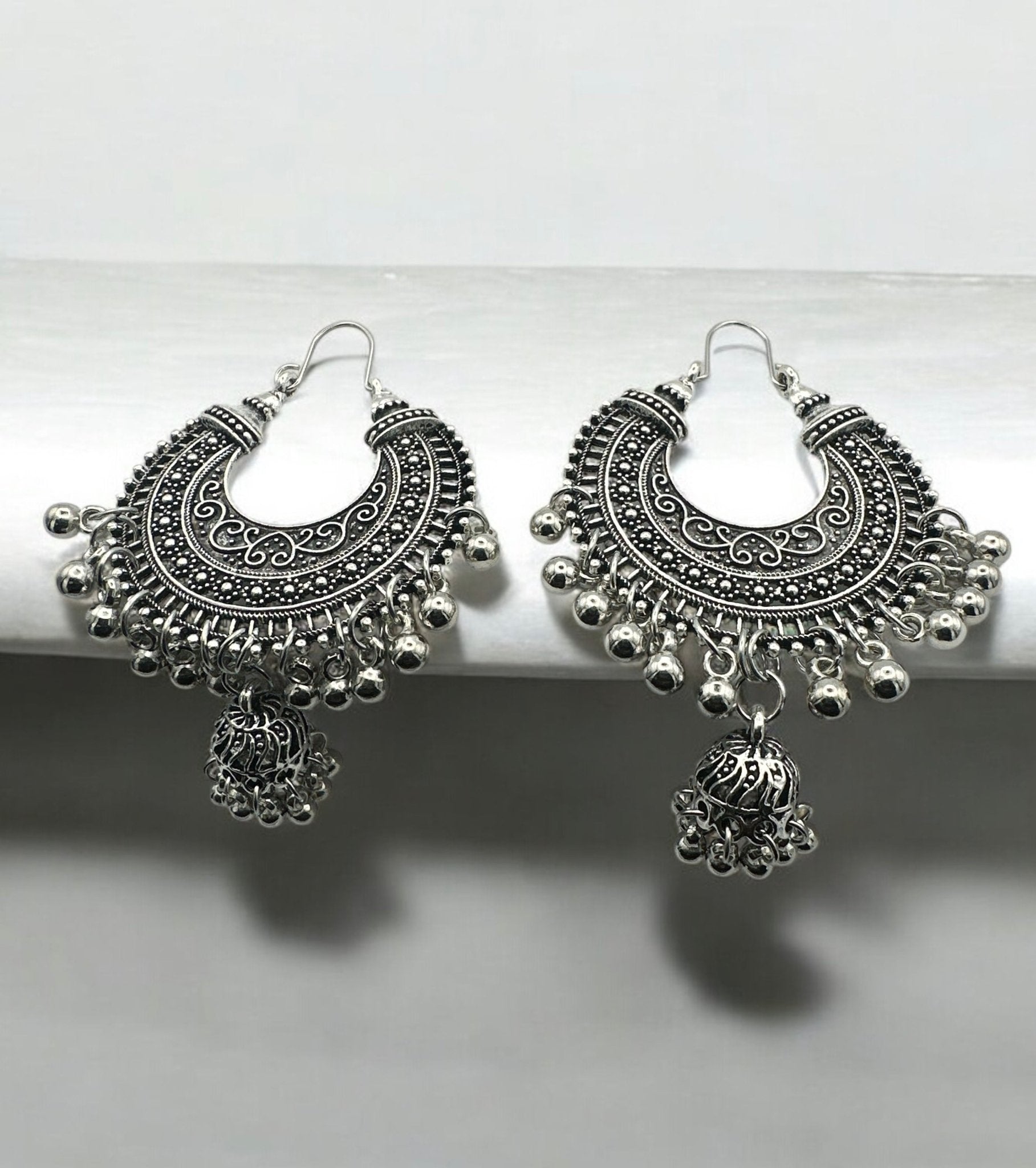 Vintage Antique Boho Jhumka Dangle EthnicEarrings - Fatisha Boutique