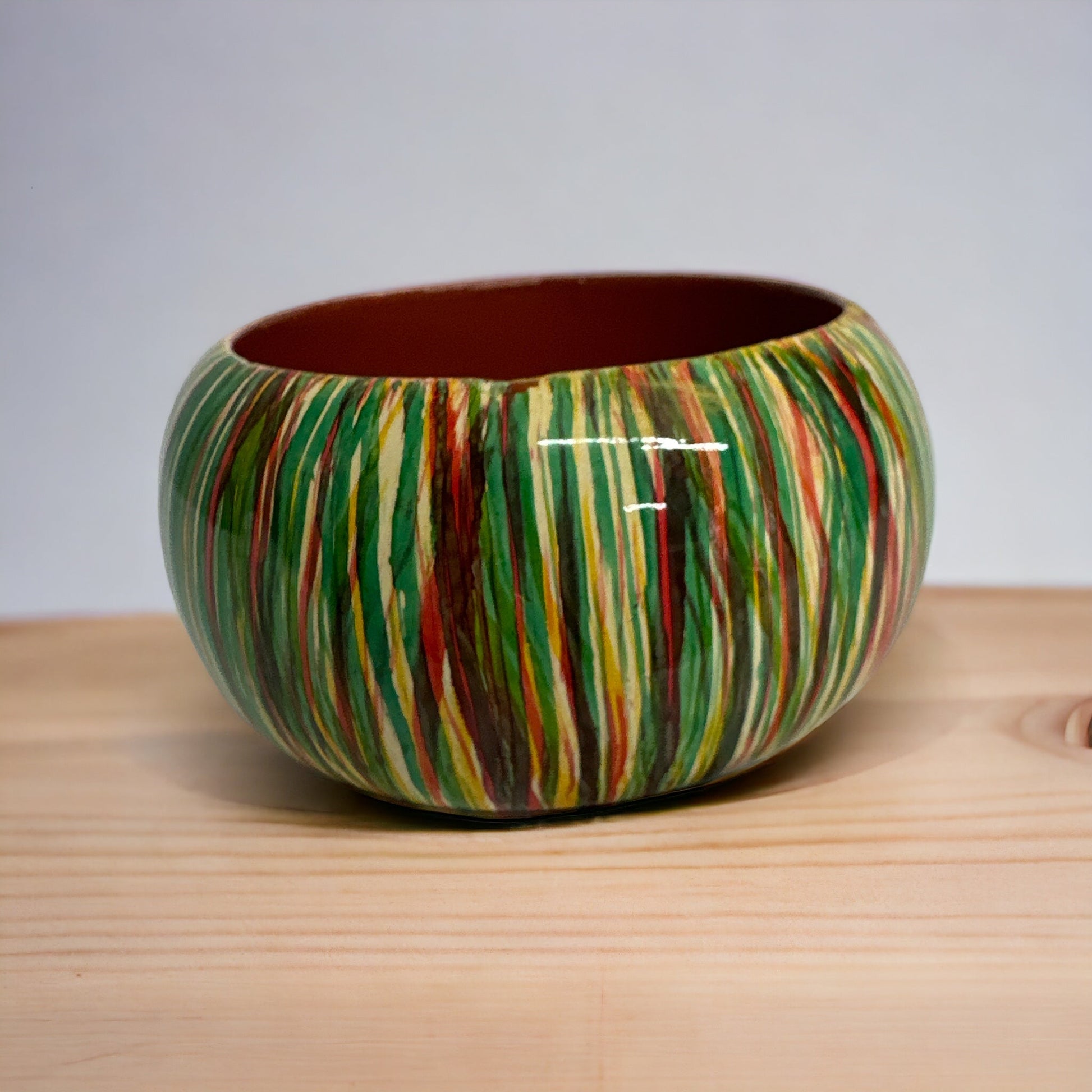 Wide Chunky Hand Painted Ethnic Wooden Bangle Bracelets - Fatisha Boutique