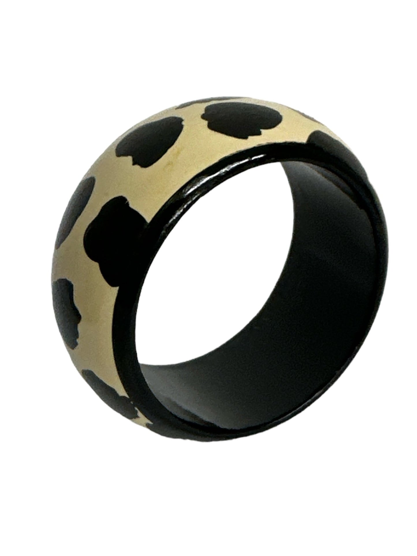 Wide Chunky Hand Painted Ethnic Wooden Bangle Bracelets - Fatisha Boutique