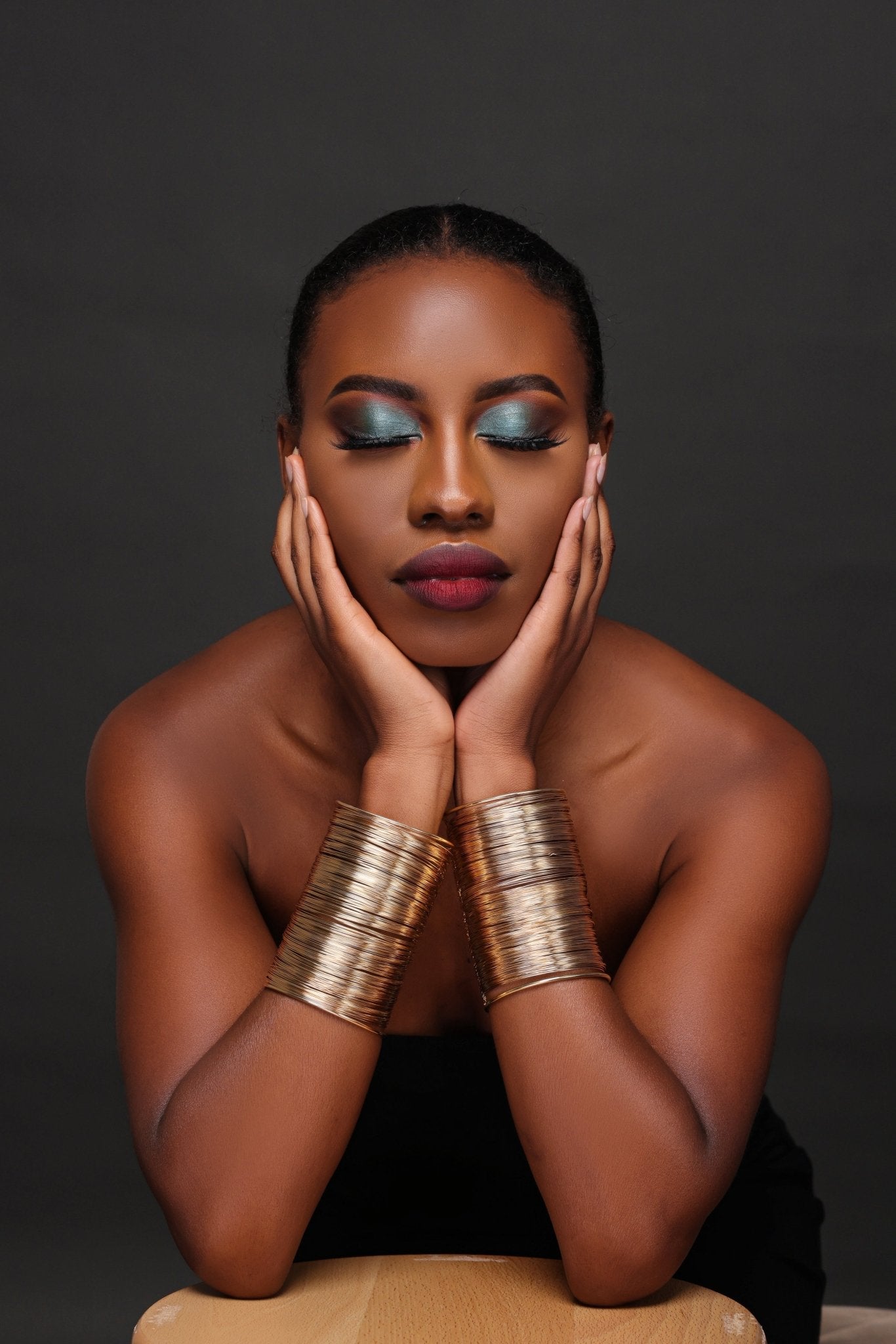 Wide Wire Cuff Bangles - Gold & Silver Statement Bracelets - Fatisha Boutique