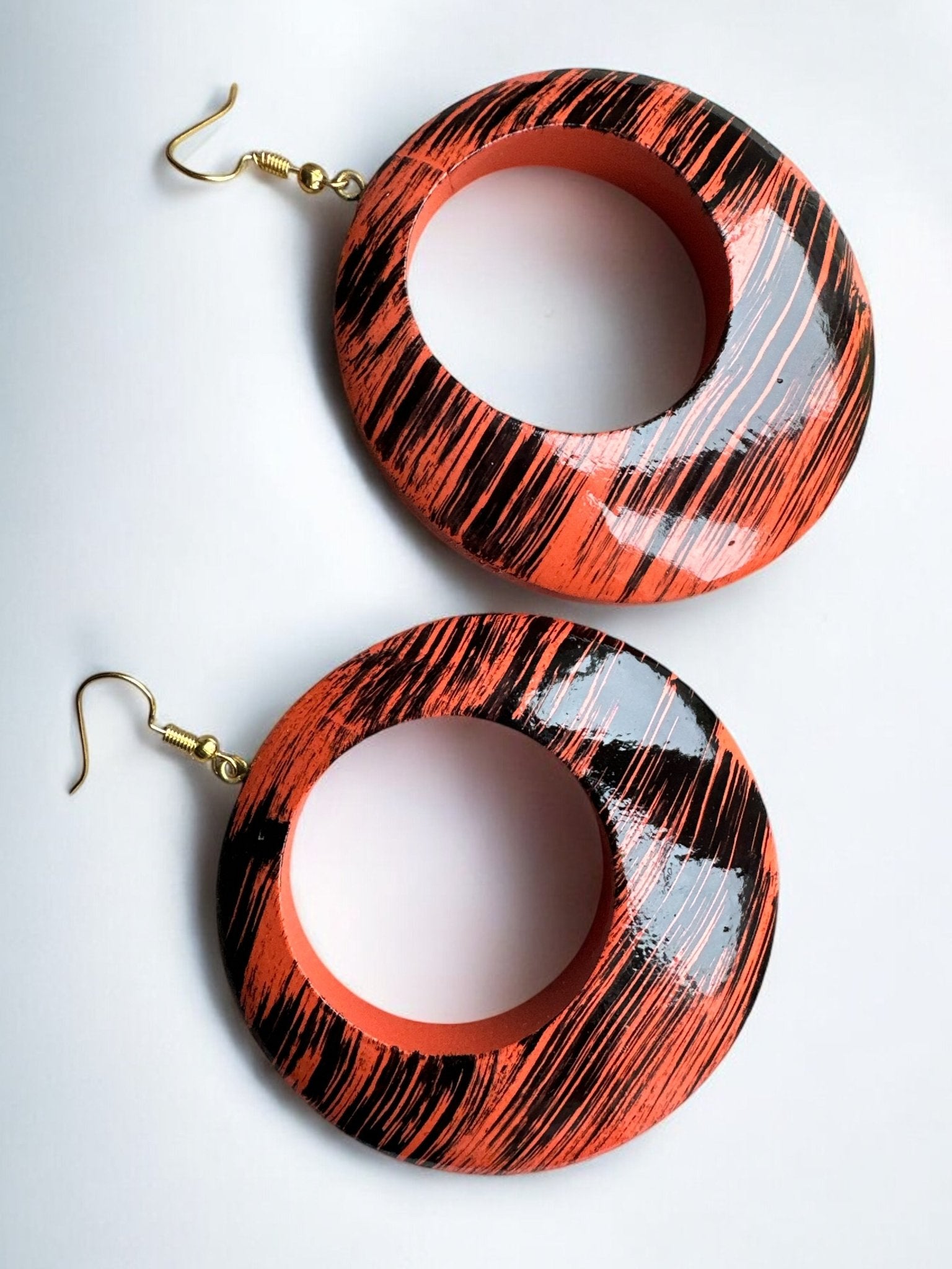 Wooden Dangle Ethnic Earrings - Fatisha Boutique