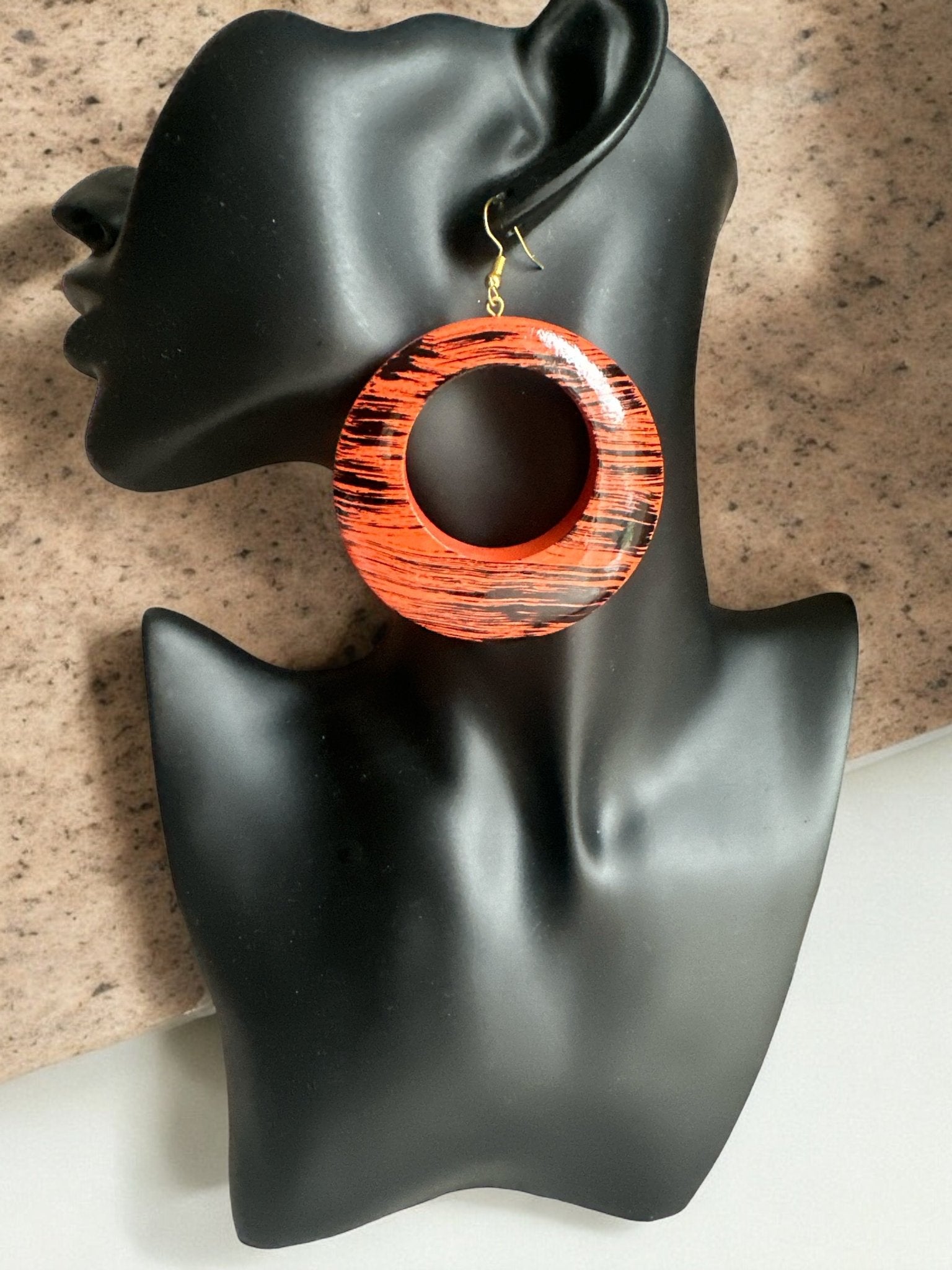 Wooden Dangle Ethnic Earrings - Fatisha Boutique