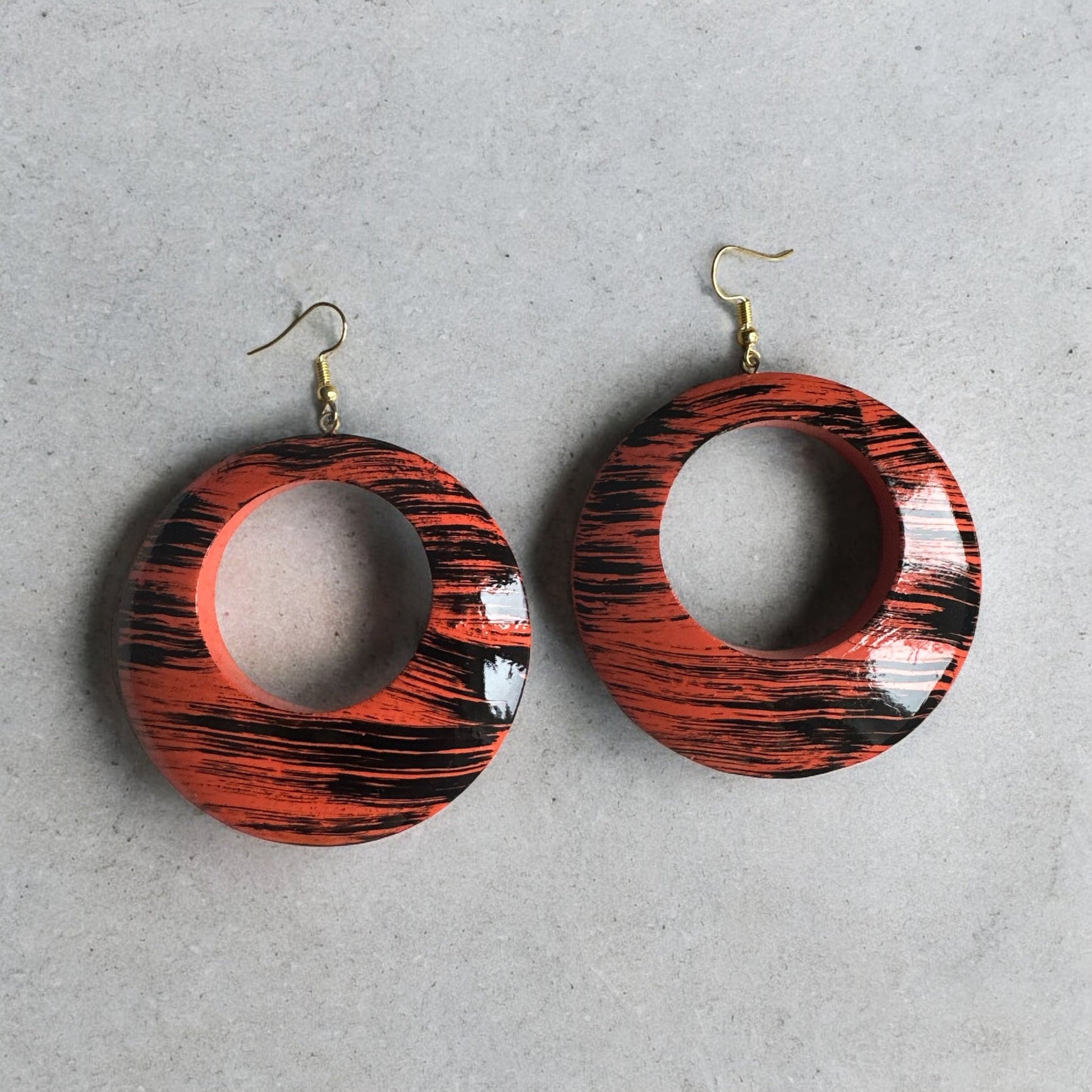 Wooden Dangle Ethnic Earrings - Fatisha Boutique