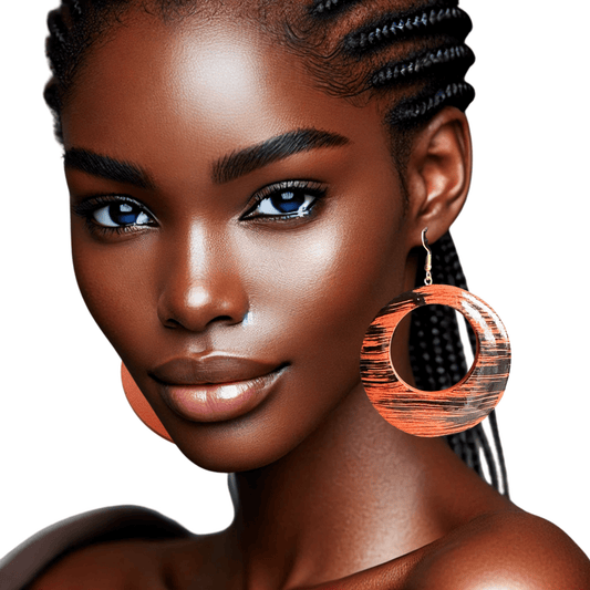 Wooden Dangle Ethnic Earrings - Fatisha Boutique