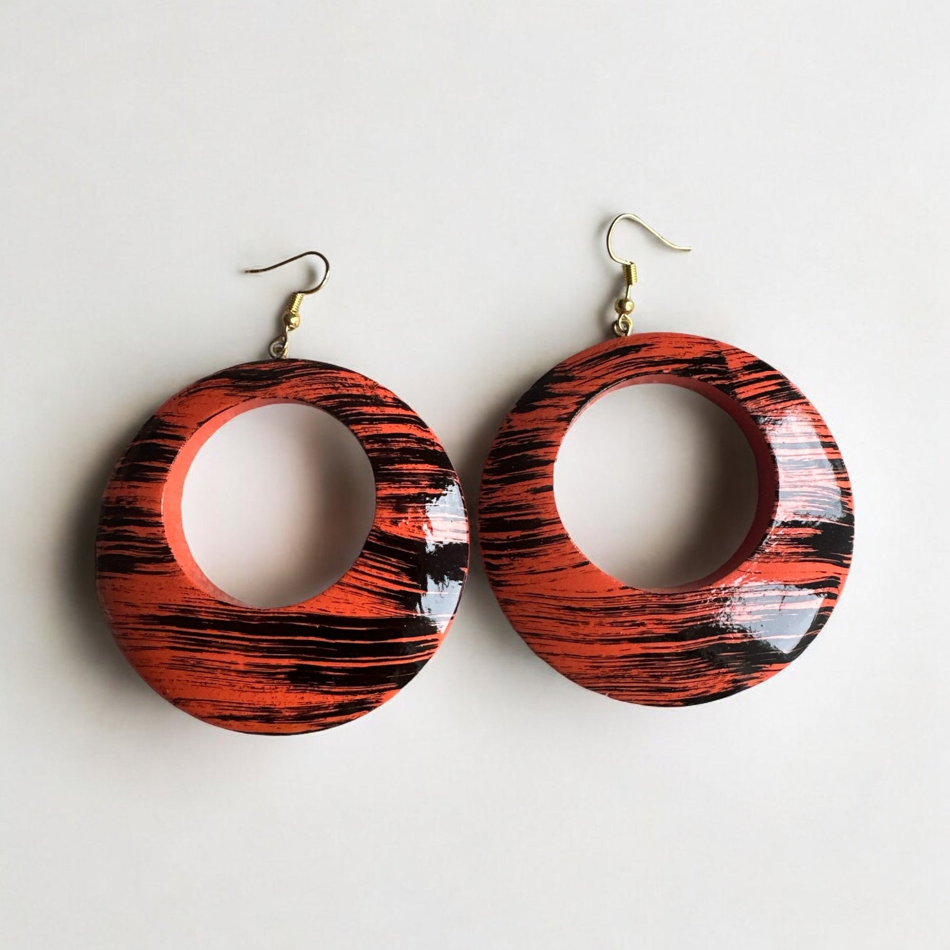 Wooden Dangle Ethnic Earrings - Fatisha Boutique