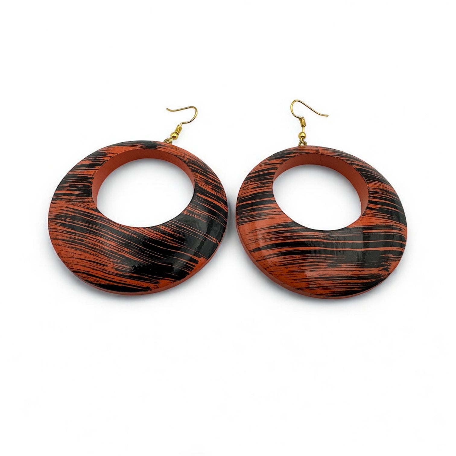 Wooden Dangle Ethnic Earrings - Fatisha Boutique