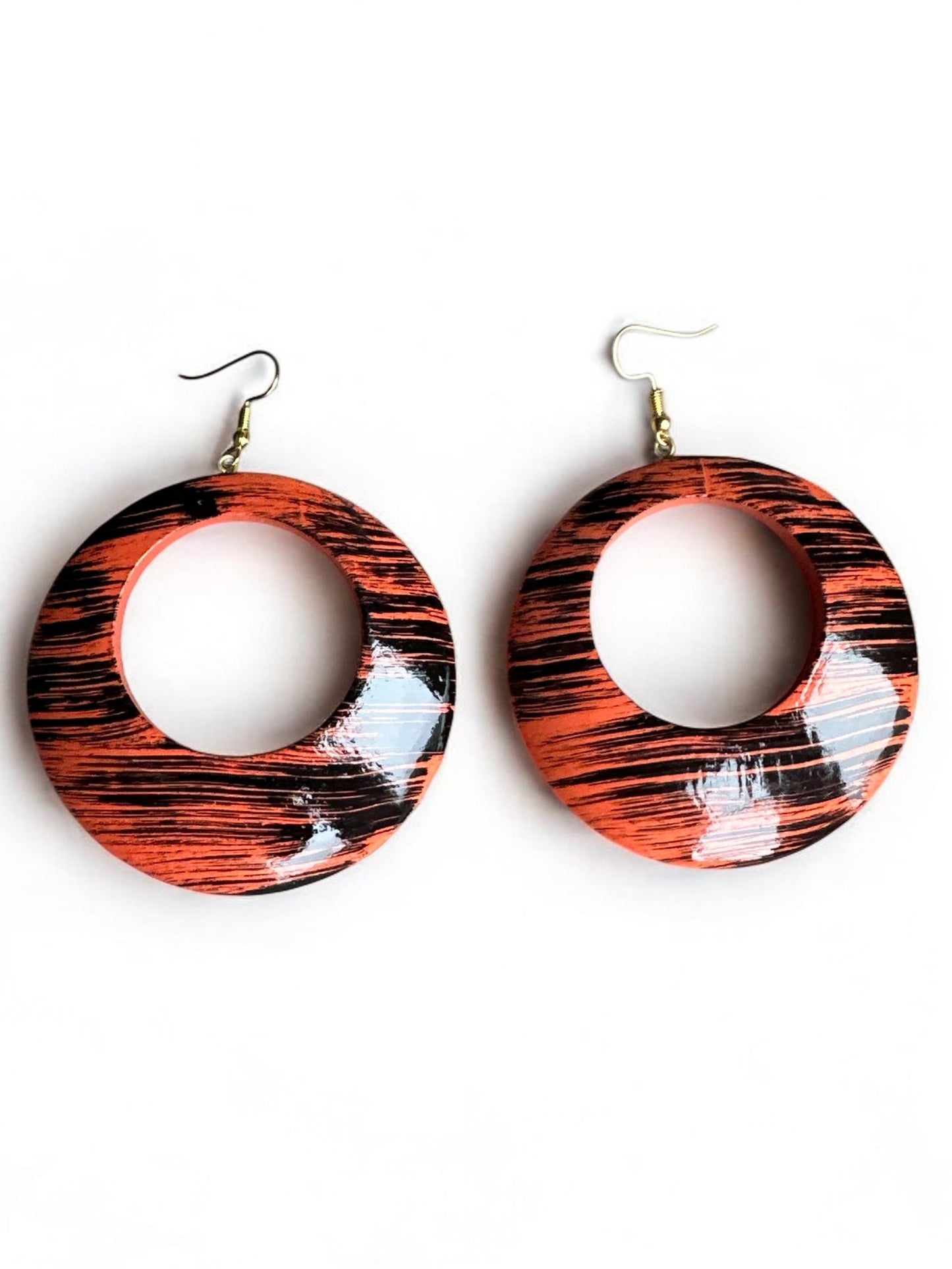 Wooden Dangle Ethnic Earrings - Fatisha Boutique