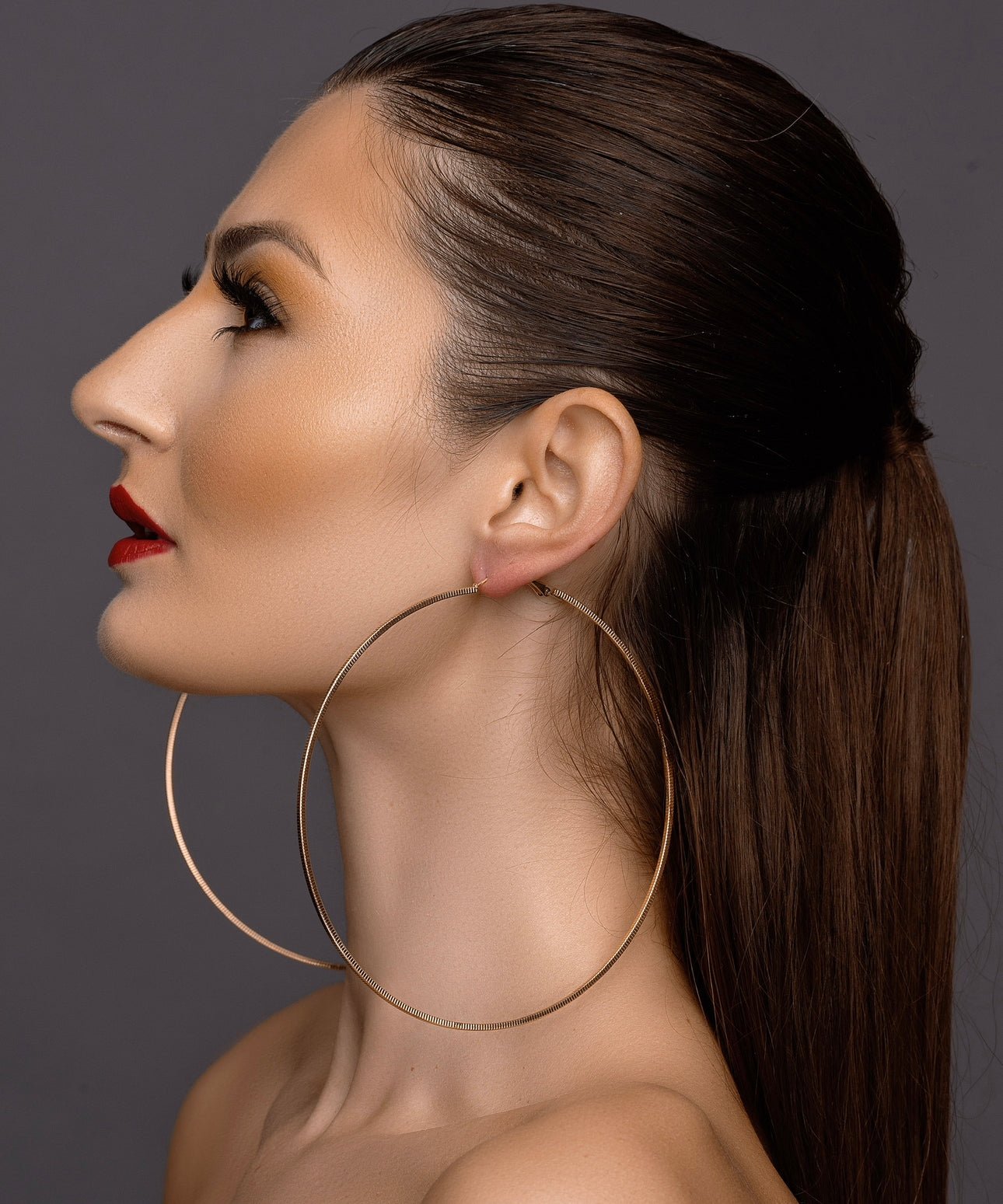 12CM Oversize Extra Large Statement Hoop Earrings - Fatisha Boutique