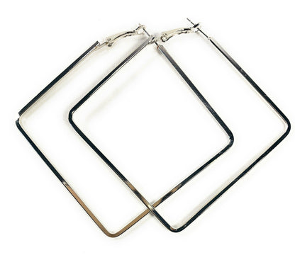 8CM Medium Square Hoop Earrings - Fatisha Boutique