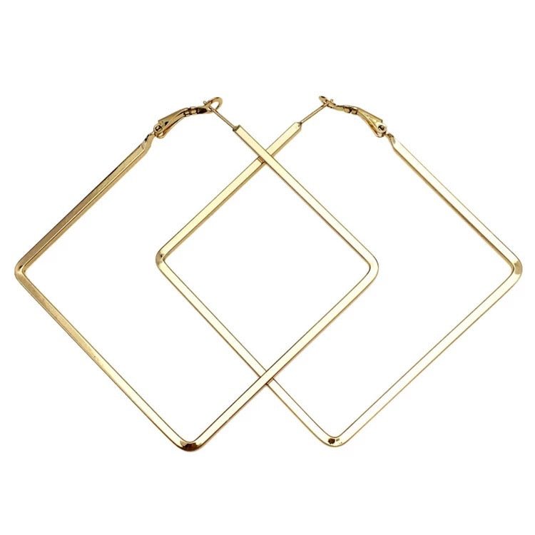 8CM Medium Square Hoop Earrings - Fatisha Boutique