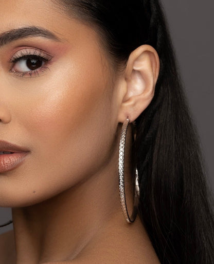 8CM Round Circle Statement Hoop Earrings - Fatisha Boutique