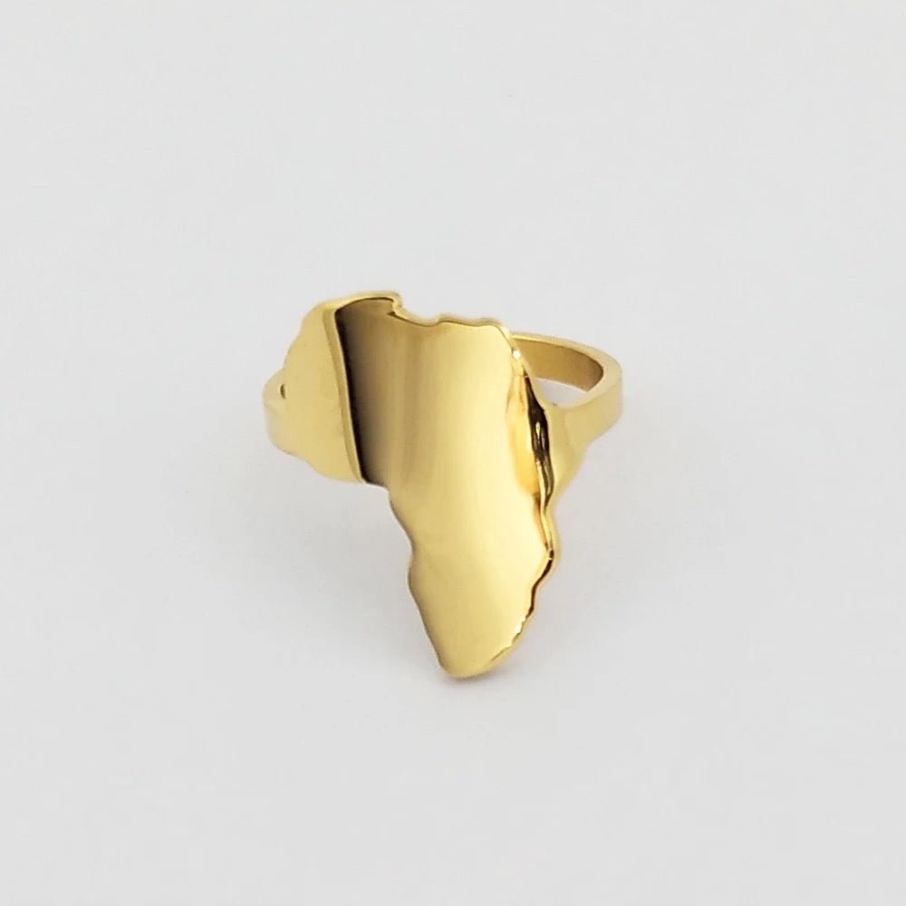 Adjustable Africa Map Stainless Steel Rings - Fatisha Boutique