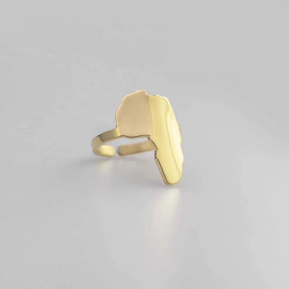 Adjustable Africa Map Stainless Steel Rings - Fatisha Boutique