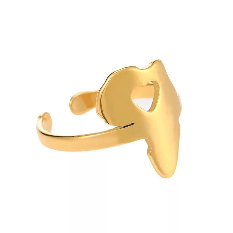 Adjustable Africa Map Stainless Steel Rings - Fatisha Boutique