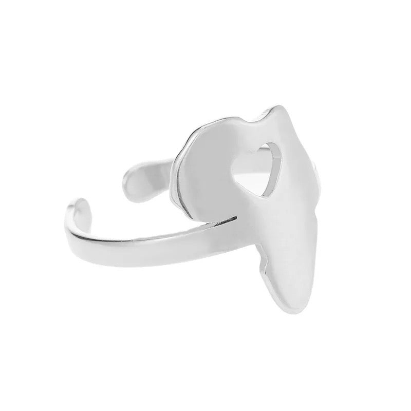 Adjustable Africa Map Stainless Steel Rings - Fatisha Boutique