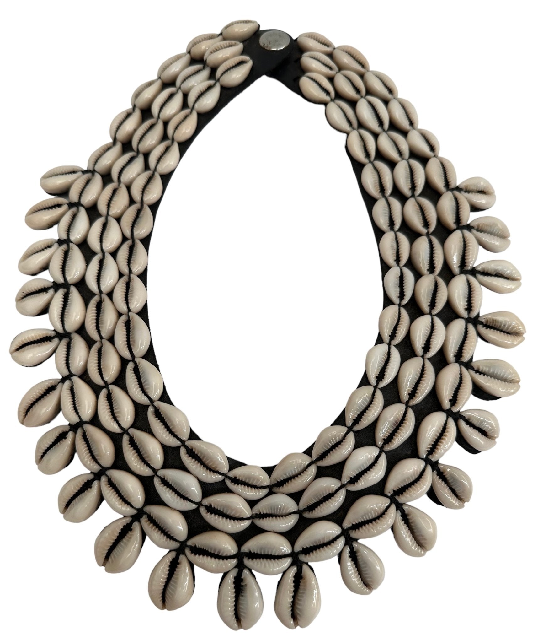 Authentic African Cowrie Seashell Beaded CollarNecklace - Fatisha Boutique