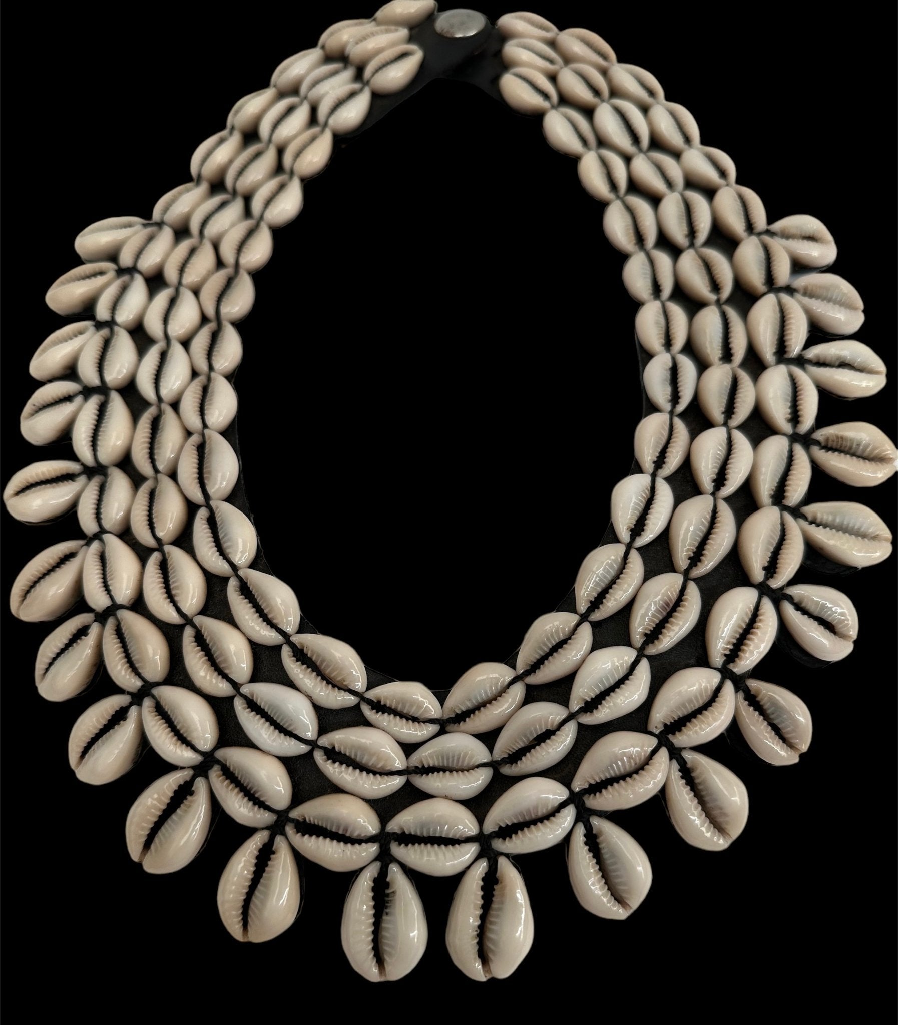 Authentic African Cowrie Seashell Beaded CollarNecklace - Fatisha Boutique