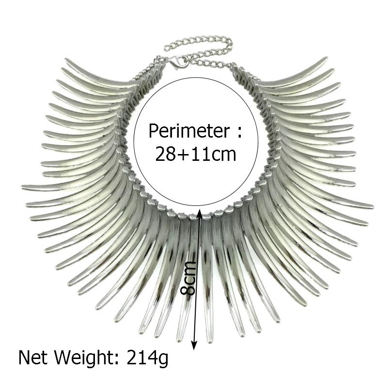 Beautiful And Elegant Statement Tribal Collar Choker Necklaces - Fatisha Boutique