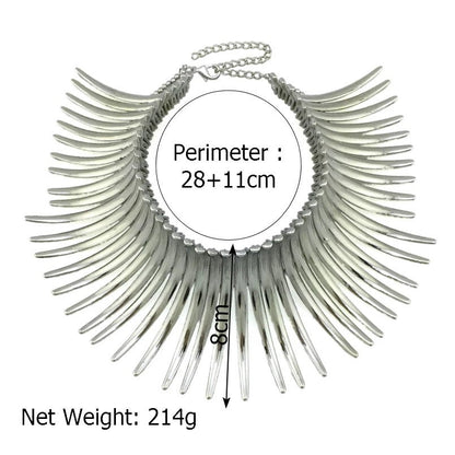 Beautiful And Elegant Statement Tribal Collar Choker Necklaces - Fatisha Boutique
