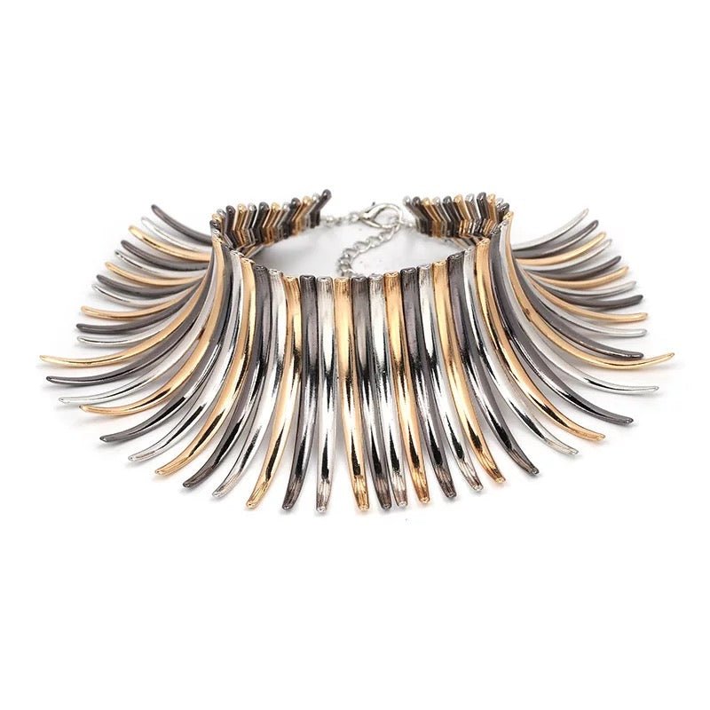 Beautiful And Elegant Statement Tribal Collar Choker Necklaces - Fatisha Boutique