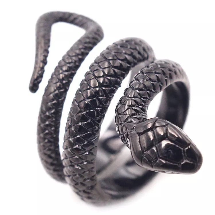 Bohemian 4 Pieces Snakes Statement Rings Set - Fatisha Boutique