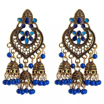 Bohemian Beaded Tassel Retro Tribal Dangle Earrings - Fatisha Boutique