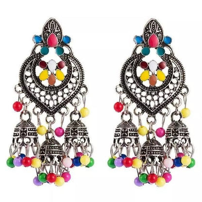 Bohemian Beaded Tassel Retro Tribal Dangle Earrings - Fatisha Boutique