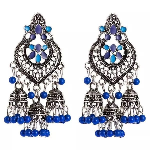 Bohemian Beaded Tassel Retro Tribal Dangle Earrings - Fatisha Boutique
