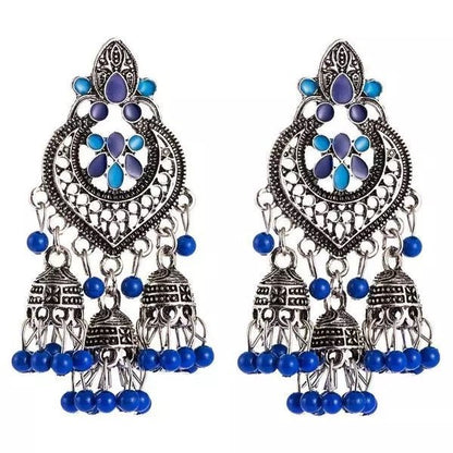 Bohemian Beaded Tassel Retro Tribal Dangle Earrings - Fatisha Boutique