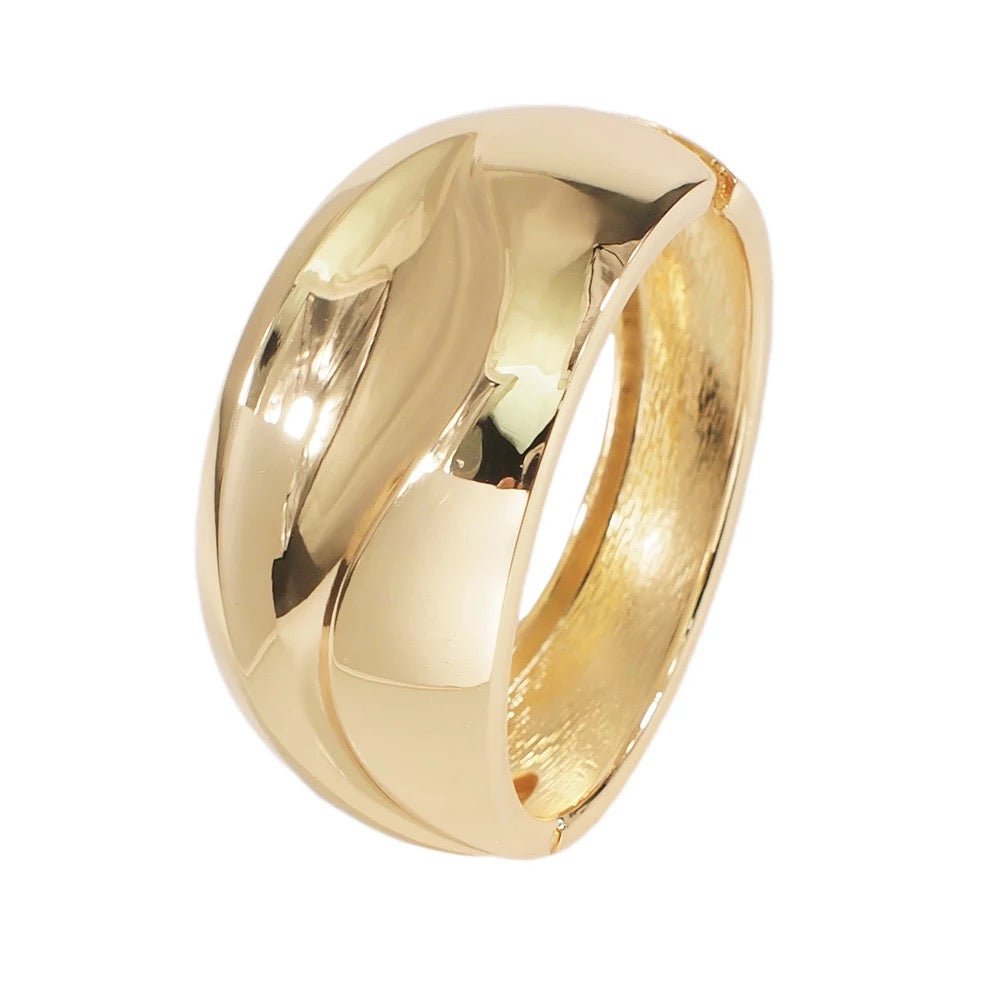Charming Classic Medium Chunky Bangle Bracelet Cuff - Fatisha Boutique