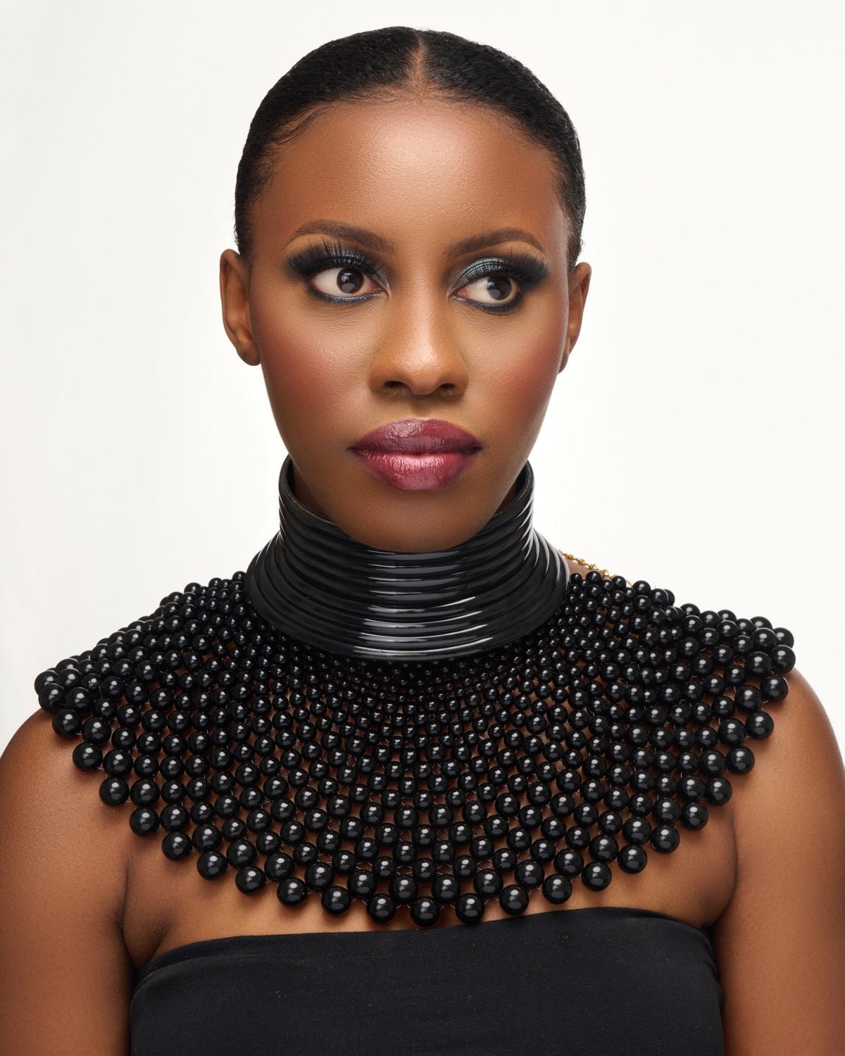 Cleopatra Collar Bib Choker & Ndebele Choker with Two Cuffs Set - Fatisha Boutique