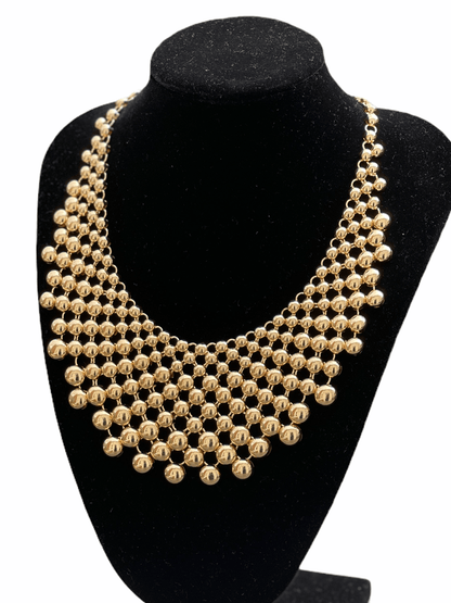 Collar Beaded Bib Statement Choker Necklace - Fatisha Boutique