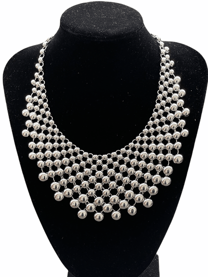 Collar Beaded Bib Statement Choker Necklace - Fatisha Boutique