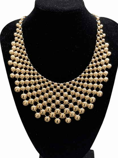 Collar Beaded Bib Statement Choker Necklace - Fatisha Boutique