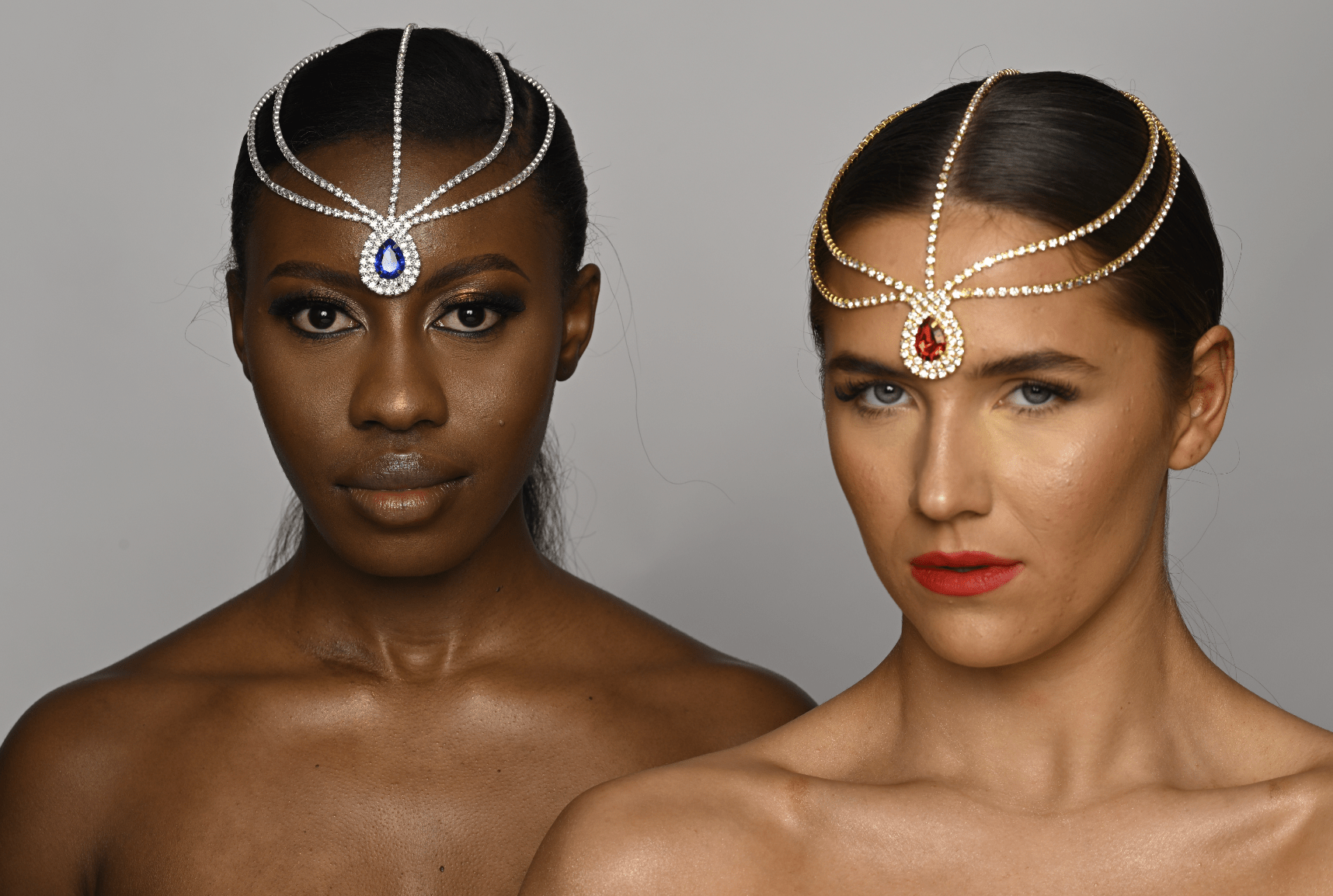 Crystal Diamante Rhinestone Multi layered Tassels Headpiece Hair Jewellery - Fatisha Boutique