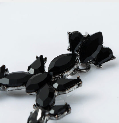 Diamante Rhinestone Sparkle Large Elegant Statement Earrings - Fatisha Boutique
