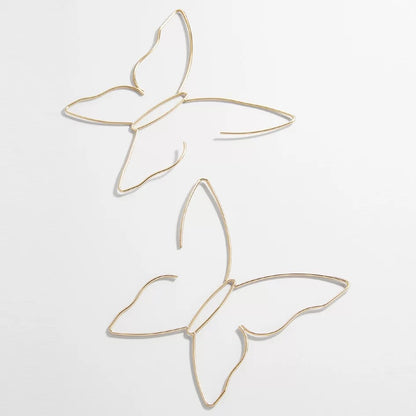 Butterfly Shaped Wire Earrings