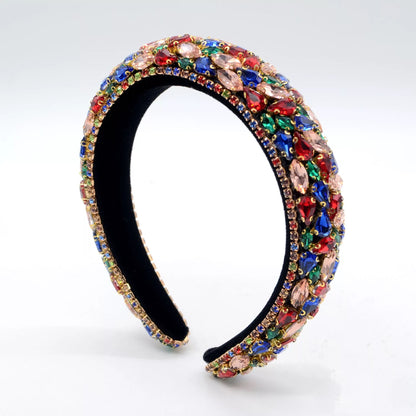 Luxury Crystal Diamante Rhinestone Baroque Padded Headband Hair Jeweller
