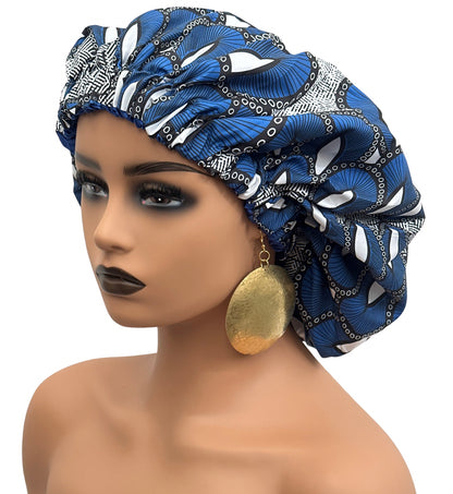 Satin Silk Ankara Bonnet Caps