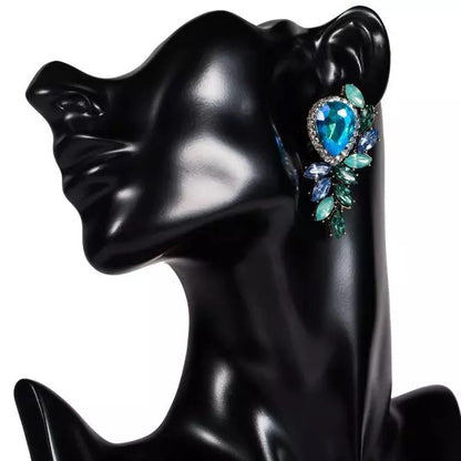 Luxury Crystal Rhinestones Statement Earrings