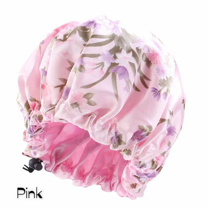Adjustable Double Layered Revisable Satin Silk Bonnet Caps