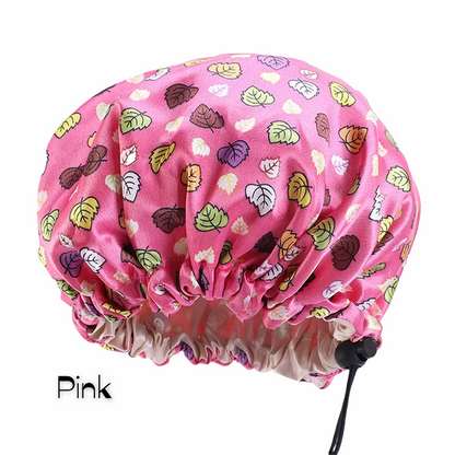 Kids Adjustable Double Layered Revisable Satin Silk Bonnet Caps