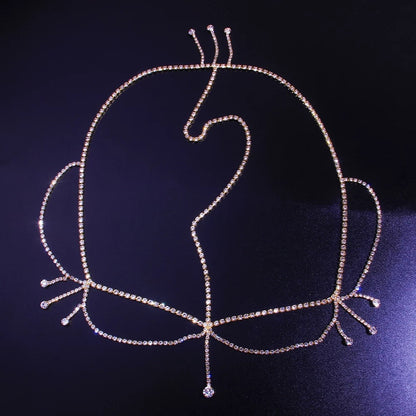 Crystal Diamante Rhinestone Multi layered Tassels Headpiece Hair Jewelle