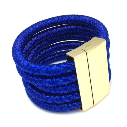 Charming Magnetic Multilayered Punk Bangle Cuff Bracelets